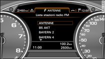 Menù Radio